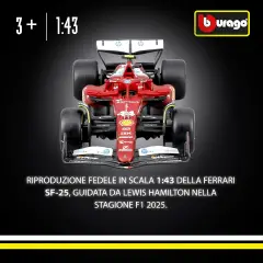 Auto 1:43 F1 Ferrari Sf-25 #44 Hamilton - diecast