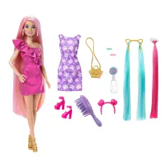 Barbie Fun & Fancy Hair con Capelli Lunghi e Accessori JDC85 - collezionabili bambina