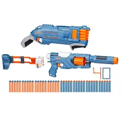 Nerf Elite 2.0 Double Defense Pack 2 Blaster + 40 Dardi - armi soldatini