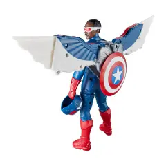 Captain America Flight Mode Action Figure 22 cm Marvel - action figures ed accessori