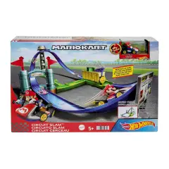 Hot Wheels Mario Kart Circuit Slam Track Set con Veicolo - play set