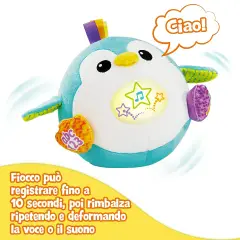 Peluche Interattivo Sonoro Fiocco - Primi giochi