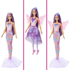 Barbie Fantasy Fashion Bambola con Accessori e 10 Look JCP74 - collezionabili bambina