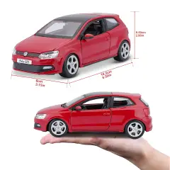 Auto 1:24 Volkswagen Polo GTI Mark 5 Rossa - modellini