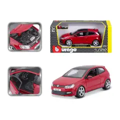 Auto 1:24 Volkswagen Polo GTI Mark 5 Rossa - modellini