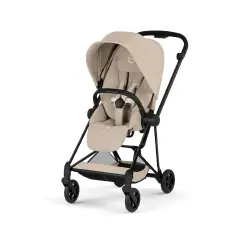 Mios Comfort Cozy Beige 2in1 Con Navicella Richiudibile-Passeggino con Telaio Matt Black - trio e modulari