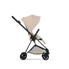 Mios Comfort Cozy Beige 2in1 Con Navicella Richiudibile-Passeggino con Telaio Matt Black - trio e modulari