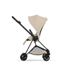 Mios Comfort Cozy Beige 2in1 Con Navicella Richiudibile-Passeggino con Telaio Matt Black - trio e modulari