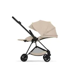 Mios Comfort Cozy Beige 2in1 Con Navicella Richiudibile-Passeggino con Telaio Matt Black - trio e modulari