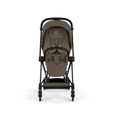 Mios Comfort Coconut Brown 2in1 Con Navicella Richiudibile-Passeggino con Telaio Matt Black - trio e modulari