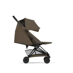 Mios Comfort Coconut Brown 2in1 Con Navicella Richiudibile-Passeggino con Telaio Matt Black - trio e modulari