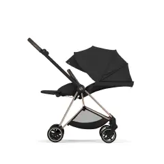 Mios Comfort Sepia Black 2in1 Con Navicella Richiudibile-Passeggino con Telaio Rosegold - trio e modulari