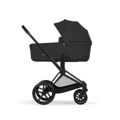 Priam Comfort Sepia Black 2in1 Con Navicella Richiudibile-Passeggino con Telaio Matt Black - trio e modulari