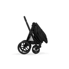 Priam Comfort Sepia Black 2in1 Con Navicella Richiudibile-Passeggino con Telaio Matt Black - trio e modulari