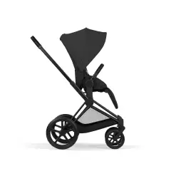 Priam Comfort Sepia Black 2in1 Con Navicella Richiudibile-Passeggino con Telaio Matt Black - trio e modulari