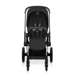 Priam Comfort Sepia Black 2in1 Con Navicella Richiudibile-Passeggino con Telaio Rosegold - trio e modulari