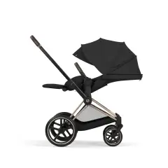 Priam Comfort Sepia Black 2in1 Con Navicella Richiudibile-Passeggino con Telaio Rosegold - trio e modulari