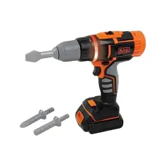 Black & Decker Trapano/Avvitatore Elettrico Giocattolo – Kit Interattivo - Professioni e mestieri