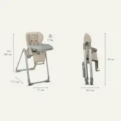 Inglesina My Time Seggiolone Pappa Reclinabile Sugar - seggioloni