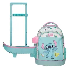 Stitch Little Destruction Zaino Con Carrellino 2 Ruote 45 Cm - regalo e gadget valigeria