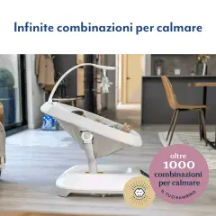 Graco Sdraietta Eluma Sway Rori con Rilevamento Pianto Dalla Nascita A 6 Mesi (Max 9 Kg) - sdraiette