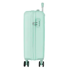 Stitch Little Destruction Trolley Abs 55 Cm 4 Ruote Turchese - regalo e gadget valigeria