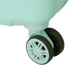 Stitch Little Destruction Trolley Abs 55 Cm 4 Ruote Turchese - regalo e gadget valigeria