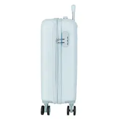 Minnie Flowers Trolley Abs 55 Cm 4 Ruote Celeste Chiaro - regalo e gadget valigeria