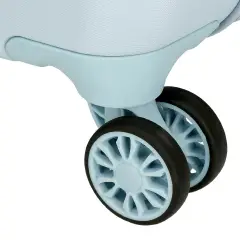 Minnie Flowers Trolley Abs 55 Cm 4 Ruote Celeste Chiaro - regalo e gadget valigeria