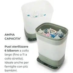 Nuvita SteriDry 1088 Sterilizzatore Biberon HEPA 72H - Sicurezza e igiene