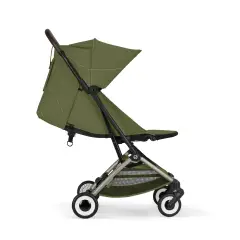 Stroller Orfeo Moss Green Cybex Chassis Taupe - compact strollers