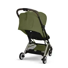 Stroller Orfeo Moss Green Cybex Chassis Taupe - compact strollers