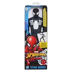 Spiderman Titan Series Personaggio Articolato 30 cm Black Suit Spiderman - action figures ed accessori