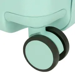 Stitch Little Des Trolley da Viaggio Cavalcabile Abs 50 cm 4 Ruote Turchese - regalo e gadget valigeria