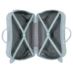 Minnie Flowers Trolley Cavalcabile Abs 50 cm 4 Ruote Celeste Chiaro - regalo e gadget valigeria