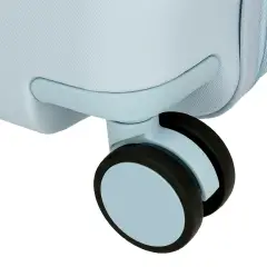 Minnie Flowers Trolley Cavalcabile Abs 50 cm 4 Ruote Celeste Chiaro - regalo e gadget valigeria