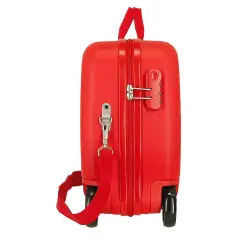 Cars Lightning McQueen Trolley Cavalcabile Abs 50 cm 4 Ruote Rosso - regalo e gadget valigeria