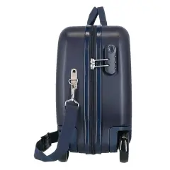 Graffity Of Spiderman Trolley Da Viaggio Cavalcabile Abs 50 cm 4 Ruote Blu Marino - regalo e gadget valigeria