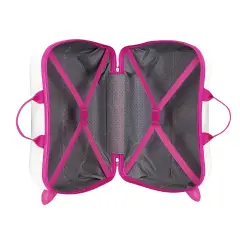 Minnie Flowers Trolley Da Viaggio Cavalcabile Abs 45 cm 4 Ruote Bianco - regalo e gadget valigeria