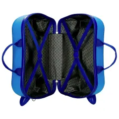 Spiderman Wall Crawler Trolley Da Viaggio Cavalcabile Abs 45 cm 4 Ruote Azzurro - regalo e gadget valigeria