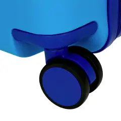 Spiderman Wall Crawler Trolley Da Viaggio Cavalcabile Abs 45 cm 4 Ruote Azzurro - regalo e gadget valigeria