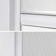 Tenda Oscurante Laterale in Textilene a Rullo da 3 Metri per Pergola Bioclimatica, Bianco - gazebi in ferro