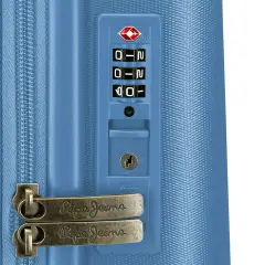 Pepe Jeans Highlight Trolley Abs 55 cm 4 Ruote Azzurro - regalo e gadget valigeria