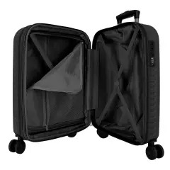 Pepe Jeans Montana Trolley Abs 55 cm 4 Ruote Nero - regalo e gadget valigeria