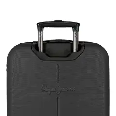 Pepe Jeans Montana Trolley Abs 55 cm 4 Ruote Nero - regalo e gadget valigeria