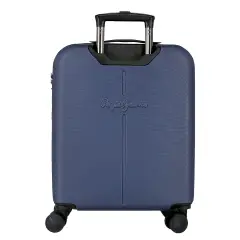 Pepe Jeans Montana Trolley Abs 55 cm 4 Ruote Marino - regalo e gadget valigeria