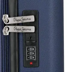 Pepe Jeans Montana Trolley Abs 55 cm 4 Ruote Marino - regalo e gadget valigeria