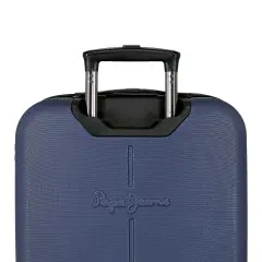 Pepe Jeans Montana Trolley Abs 55 cm 4 Ruote Marino - regalo e gadget valigeria