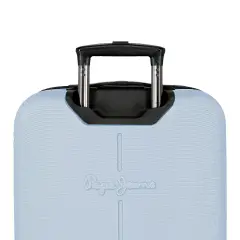 Pepe Jeans Montana Trolley Abs 55 cm 4 Ruote Azzurro Chiaro - regalo e gadget valigeria