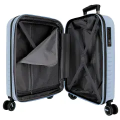 Pepe Jeans Montana Trolley Abs 55 cm 4 Ruote Azzurro Chiaro - regalo e gadget valigeria